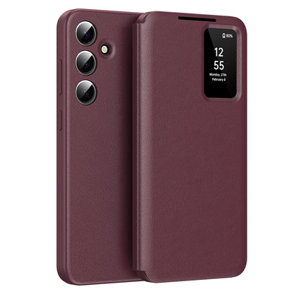 Futrola za Samsung Galaxy S24+ S926, Techsuit, SmartView, Crvena