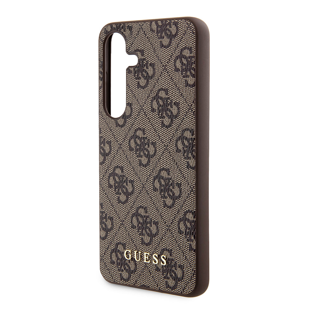 Futrola za Samsung Galaxy S24 S921, Guess, 4G Metal Gold Logo, Braon