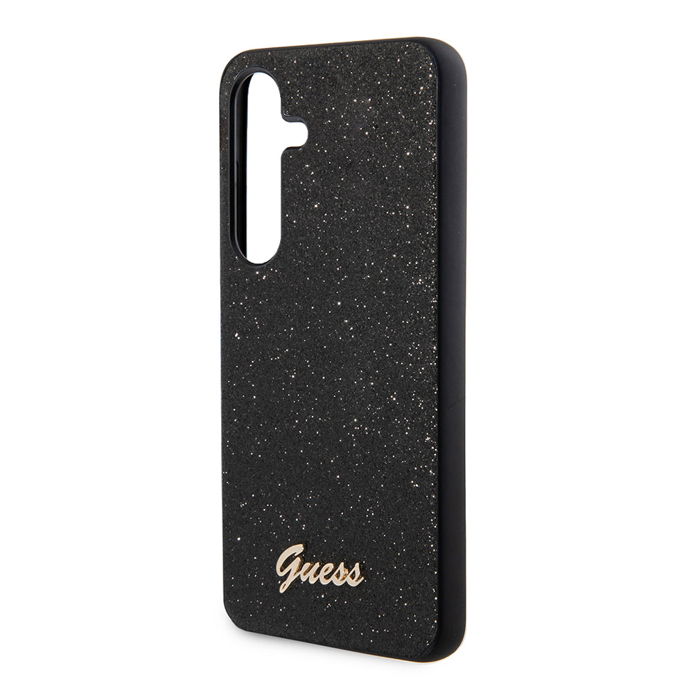 Futrola za Samsung Galaxy S24 S921, Guess, Glitter Script, Crna