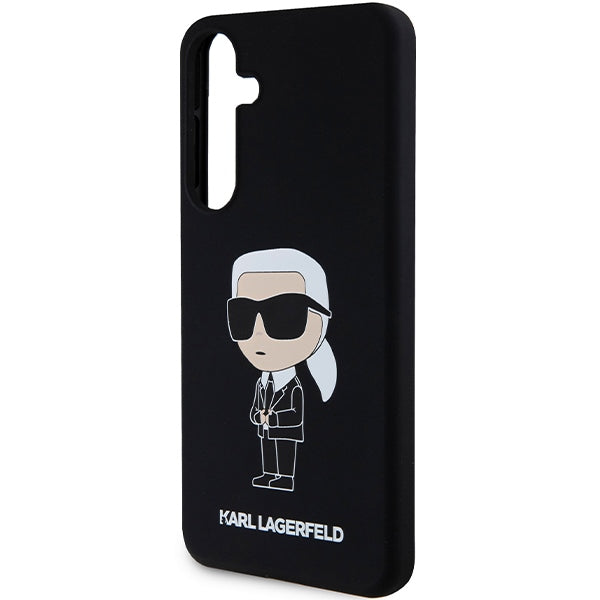 Futrola za Samsung Galaxy S24 S921, Karl Lagerfeld, Silicone Ikonik NFT, Crna
