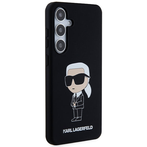 Futrola za Samsung Galaxy S24 S921, Karl Lagerfeld, Silicone Ikonik NFT, Crna