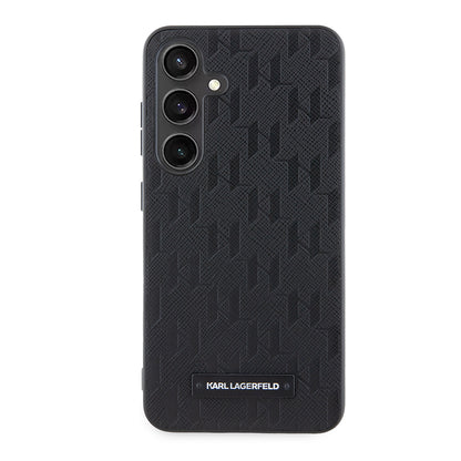 Futrola za Samsung Galaxy S24 S921, Karl Lagerfeld, Saffiano Mono Metal Logo, Crna