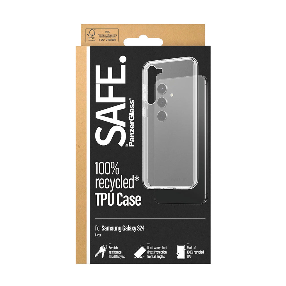 Futrola za Samsung Galaxy S24 S921, PanzerGlass, Safe., Transparentna