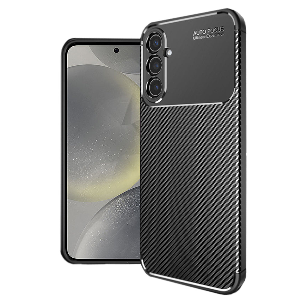 Futrola za Samsung Galaxy S24 S921, Techsuit, CarbonFiber, Crna