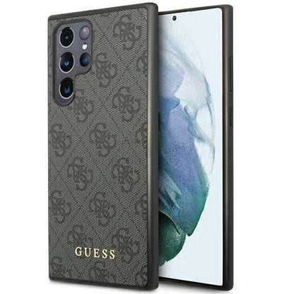 Futrola za Samsung Galaxy S24 Ultra S928, Guess, 4G Metal Gold Logo, Crna