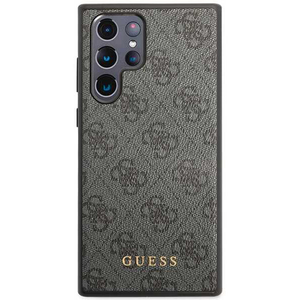 Futrola za Samsung Galaxy S24 Ultra S928, Guess, 4G Metal Gold Logo, Crna