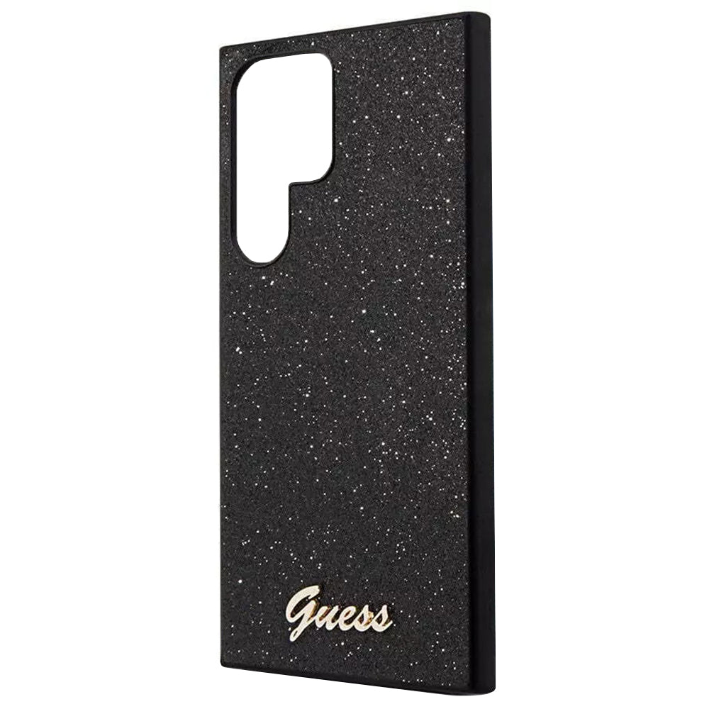 Futrola za Samsung Galaxy S24 Ultra S928, Guess, Glitter Script, Crna