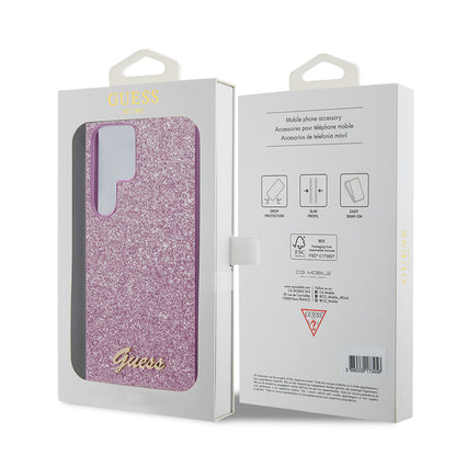 Futrola za Samsung Galaxy S24 Ultra S928, Guess, Glitter Script, Roze