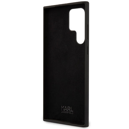 Futrola za Samsung Galaxy S24 Ultra S928, Karl Lagerfeld, Silicone Choupette NFT, Crna