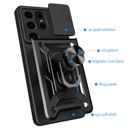 Futrola za Samsung Galaxy S24 Ultra S928, Techsuit, CamShield, Crna
