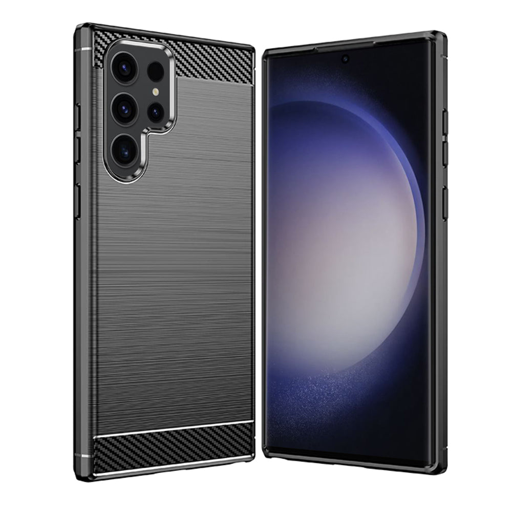 Futrola za Samsung Galaxy S24 Ultra S928, Techsuit, Karbon, Crna