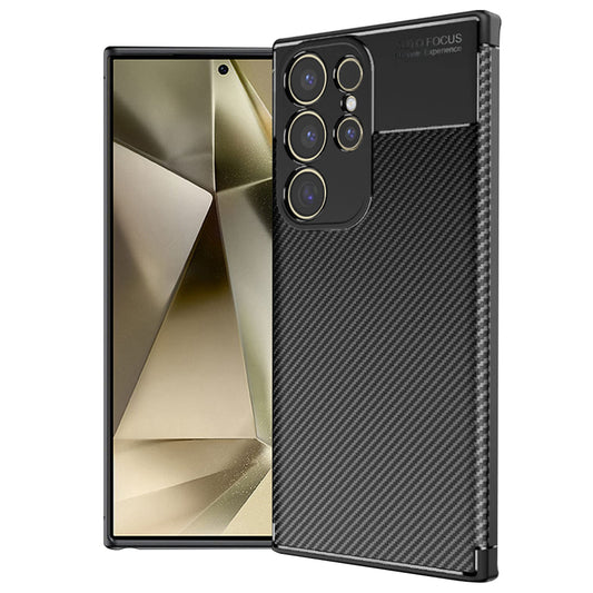 Futrola za Samsung Galaxy S24 Ultra S928, Techsuit, CarbonFiber, Crna