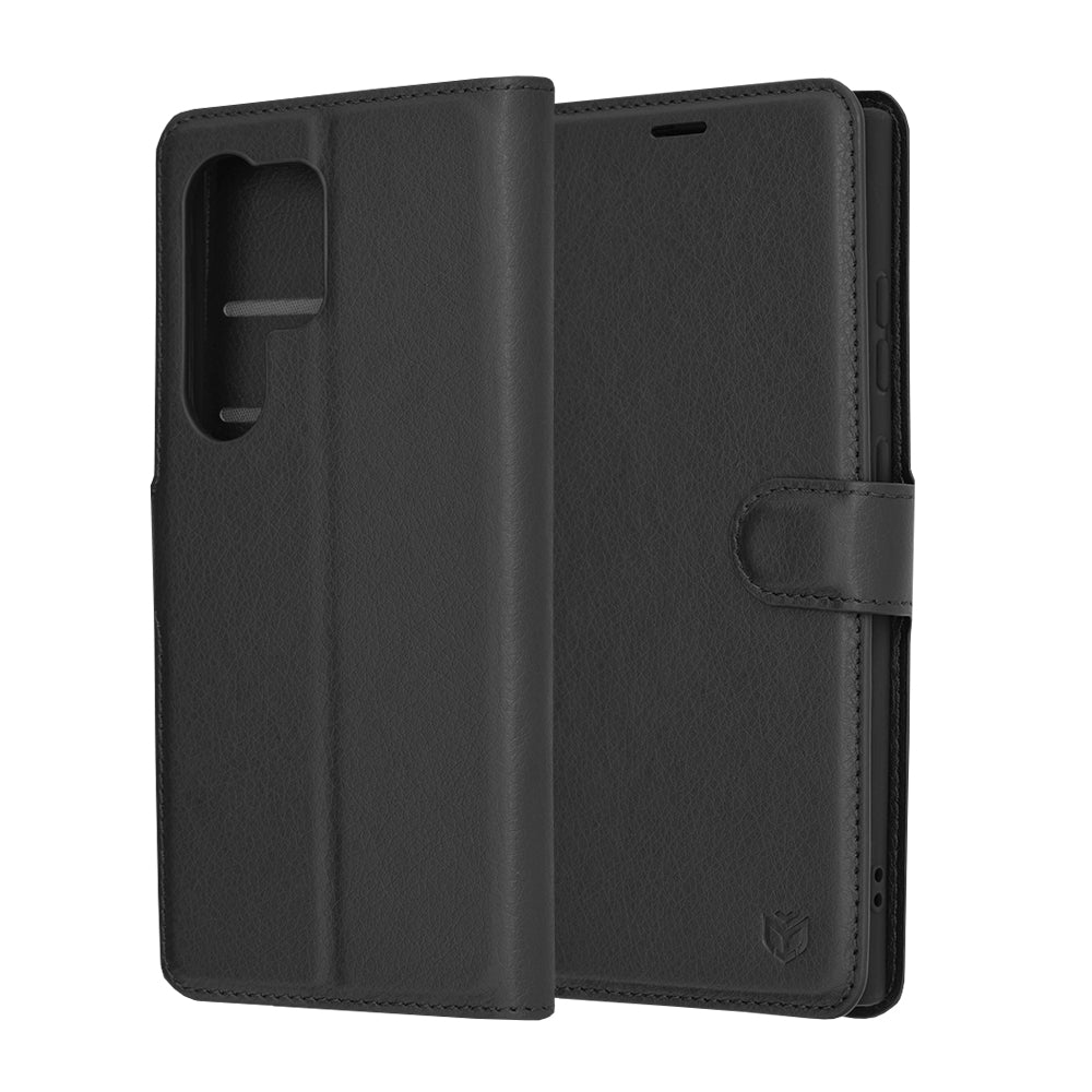 Futrola za Samsung Galaxy S24 Ultra S928, Techsuit, Leather Folio, Crna