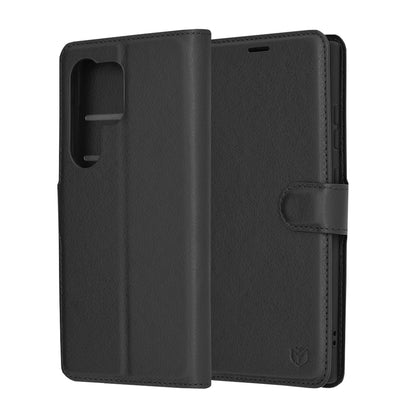 Futrola za Samsung Galaxy S24 Ultra S928, Techsuit, Leather Folio, Crna