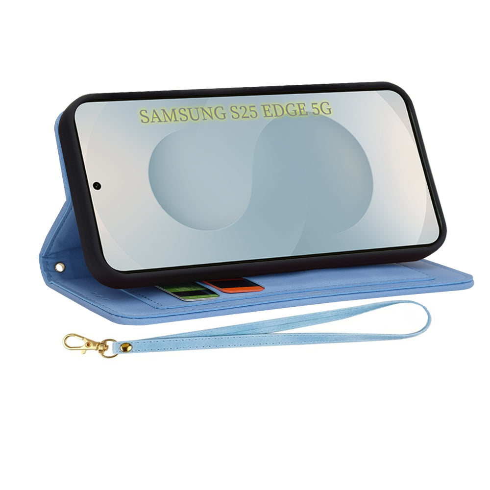 Futrola za Samsung Galaxy S25 Edge S937, Techsuit, FlipCraft, Plava