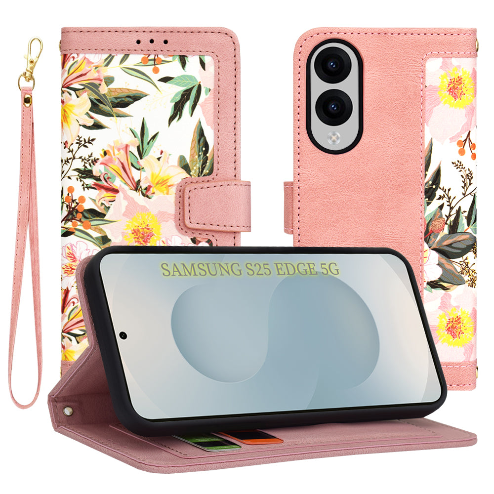 Futrola za Samsung Galaxy S25 Edge S937, Techsuit, FlipCraft, Roze