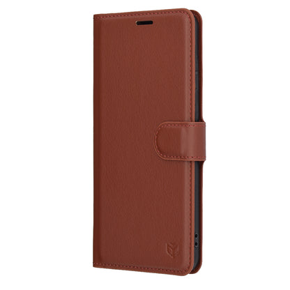 Futrola za Samsung Galaxy S25 Edge S937, Techsuit, Leather Folio, Braon