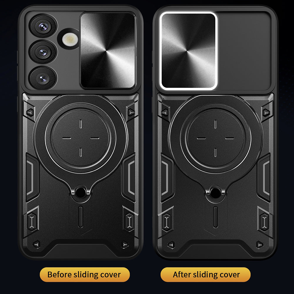 Futrola za Samsung Galaxy S25 FE, Techsuit, CamGuard Pro, Ljubičasta