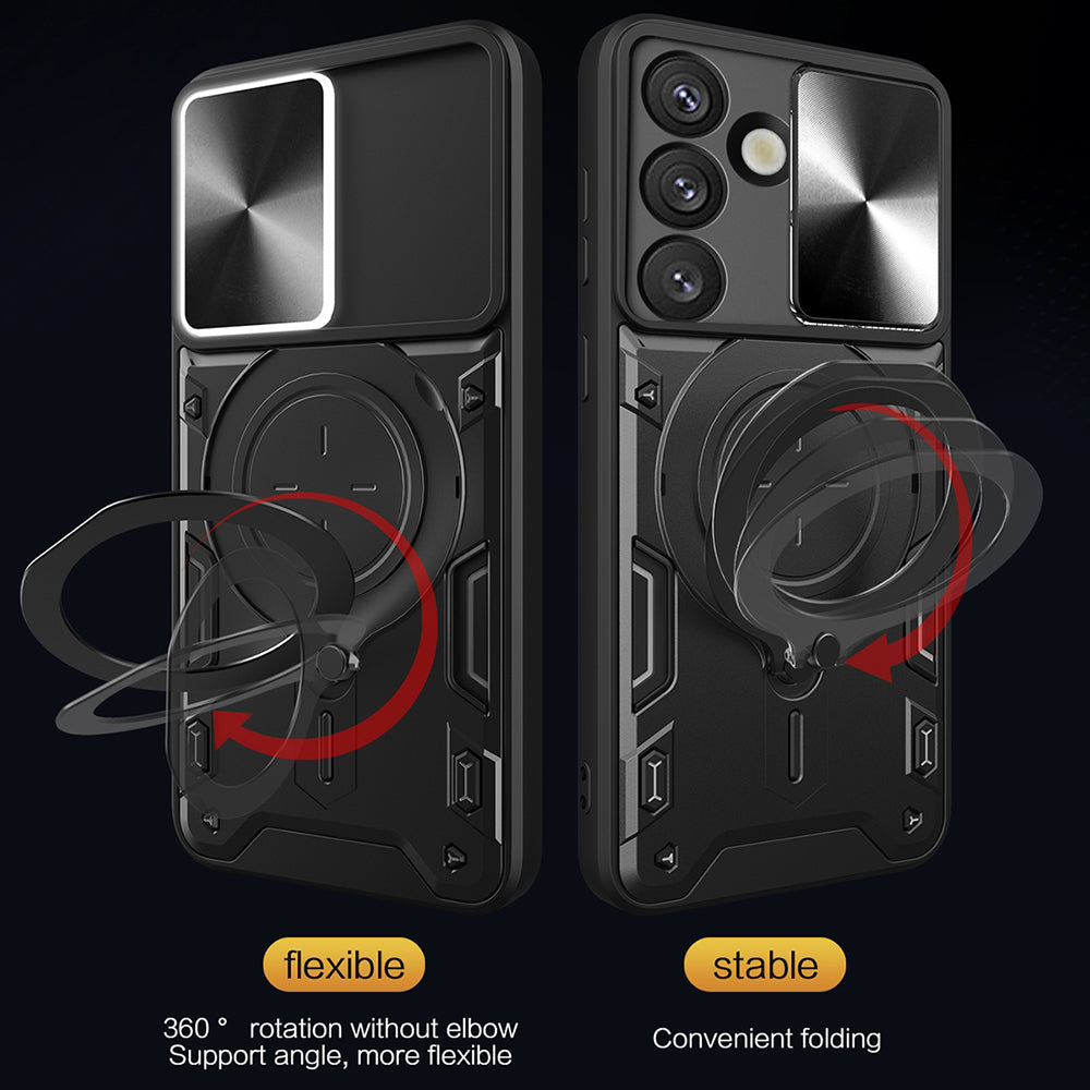 Futrola za Samsung Galaxy S25 FE, Techsuit, CamGuard Pro, Ljubičasta