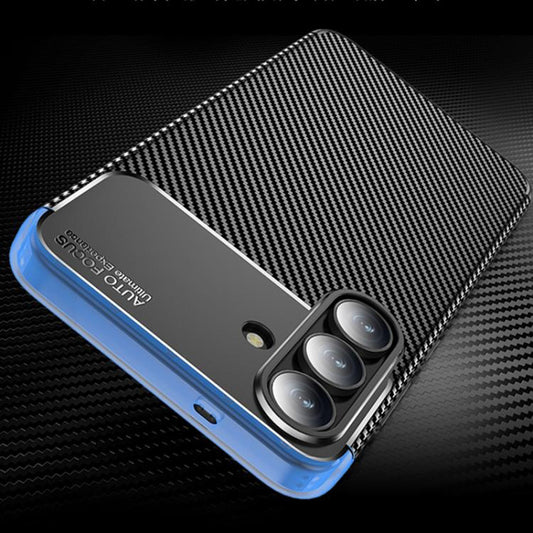 Futrola za Samsung Galaxy S25 FE, Techsuit, CarbonFiber, Crna