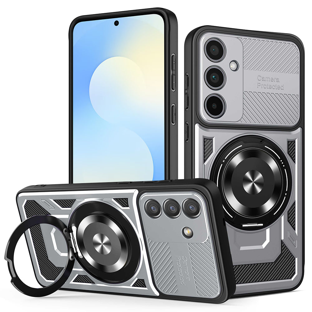 Futrola za Samsung Galaxy S25 FE, Techsuit, RuggedCam, Siva