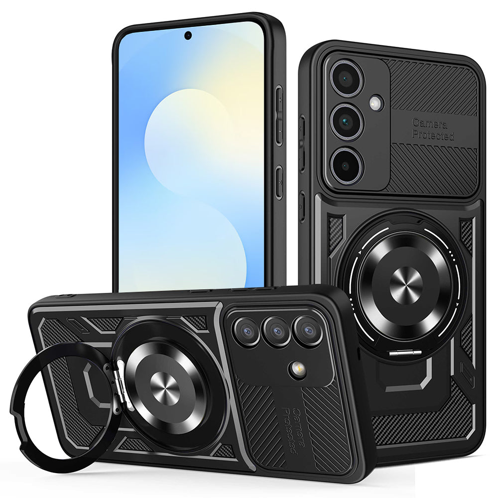 Futrola za Samsung Galaxy S25 FE, Techsuit, RuggedCam, Crna