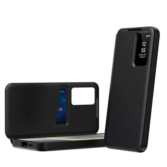 Futrola za Samsung Galaxy S25 FE, Techsuit, SmartView, Crna