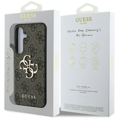 Futrola za Samsung Galaxy S25+ S936, Guess, 4G Big Logo, Braon