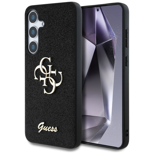 Futrola za Samsung Galaxy S25+ S936, Guess, Glitter Big 4G Script, Crna