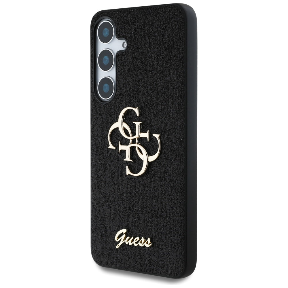 Futrola za Samsung Galaxy S25+ S936, Guess, Glitter Big 4G Script, Crna