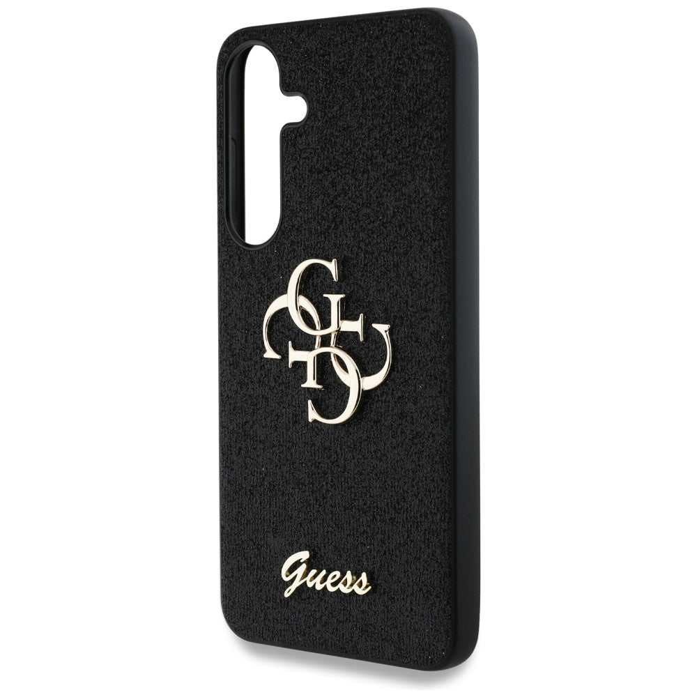 Futrola za Samsung Galaxy S25+ S936, Guess, Glitter Big 4G Script, Crna