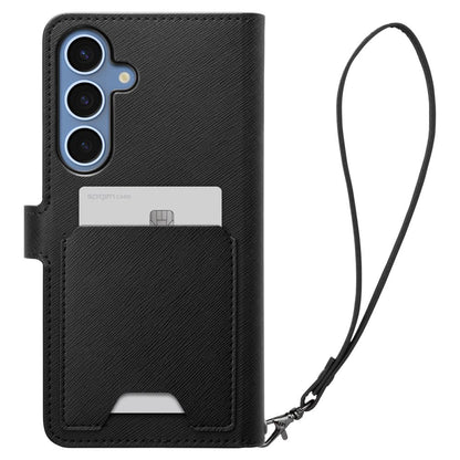Futrola za Samsung Galaxy S25+ S936, Spigen, Wallet S, Crna ACS09125