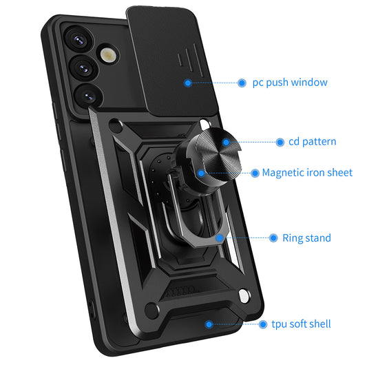Futrola za Samsung Galaxy S25+ S936, Techsuit, CamShield, Crna