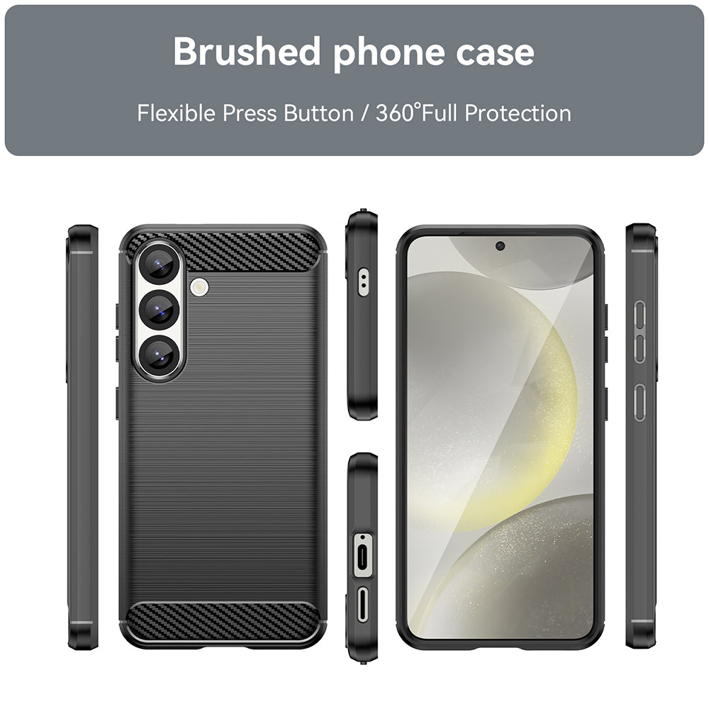 Futrola za Samsung Galaxy S25+ S936, Techsuit, Karbon, Crna