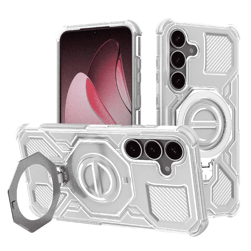 Futrola za Samsung Galaxy S25+ S936, Techsuit, Carbon Shield Pro, Bela