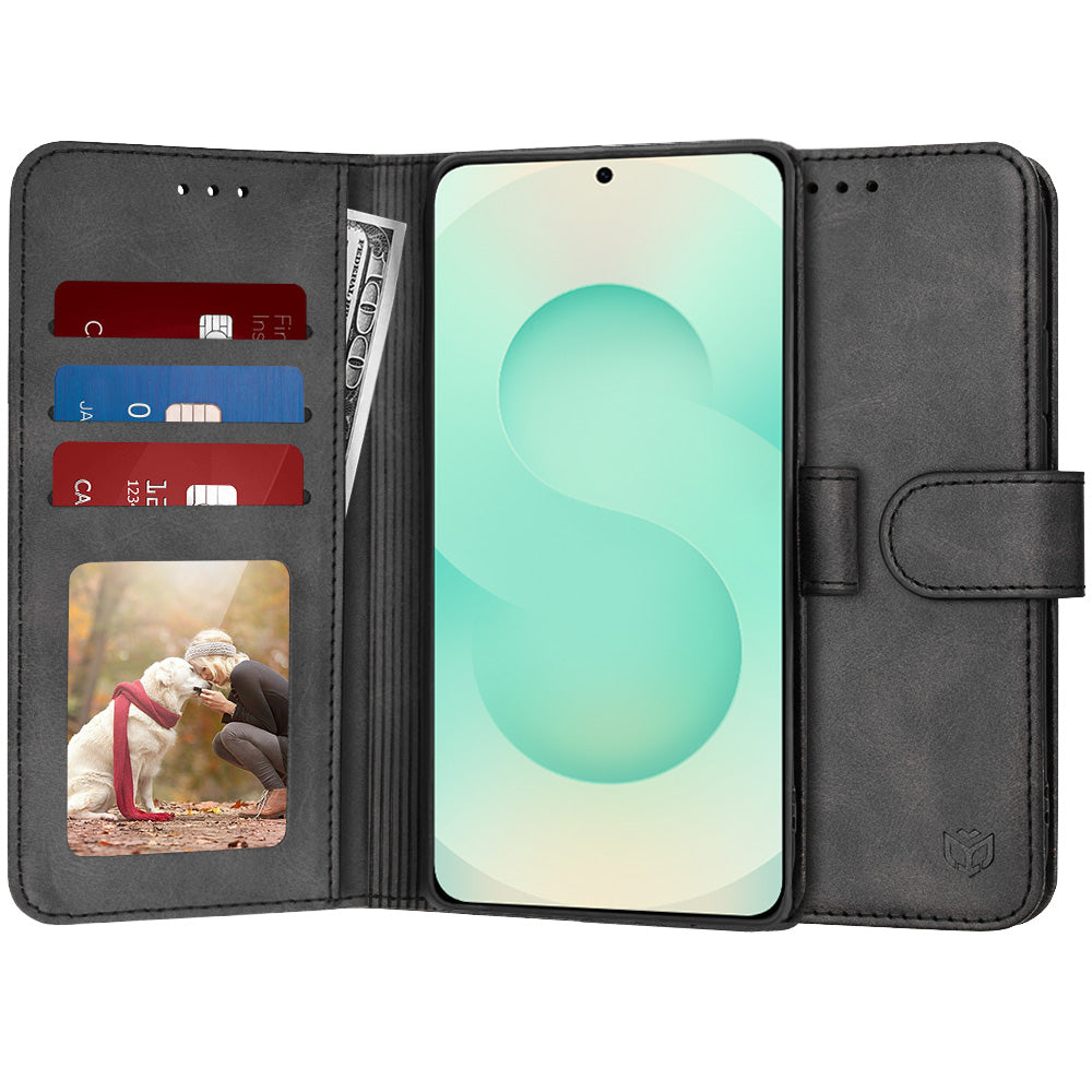 Futrola za Samsung Galaxy S25+ S936, Techsuit, Diary Book, Crna