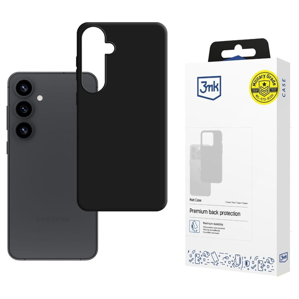 Futrola za Samsung Galaxy S25 S931, 3MK, Crna Mat