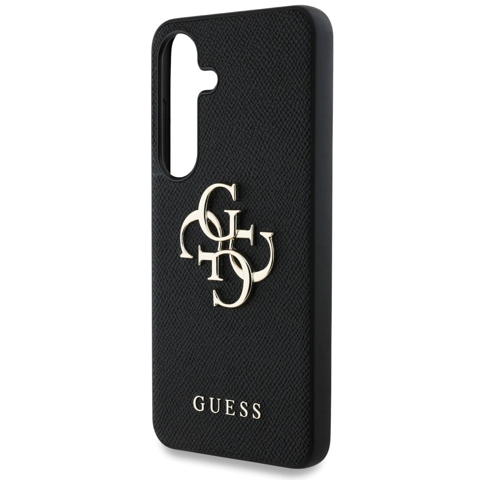 Futrola za Samsung Galaxy S25 S931, Guess, 4G Grained Big and Classic Logo, Crna