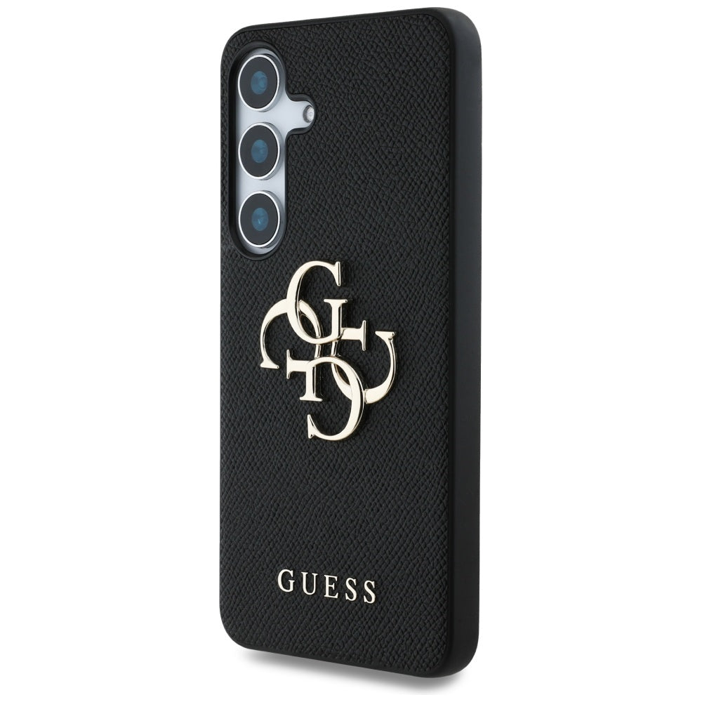 Futrola za Samsung Galaxy S25 S931, Guess, 4G Grained Big and Classic Logo, Crna
