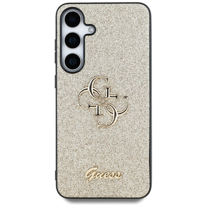 Futrola za Samsung Galaxy S25 S931, Guess, Glitter Big 4G Script, Zlatna