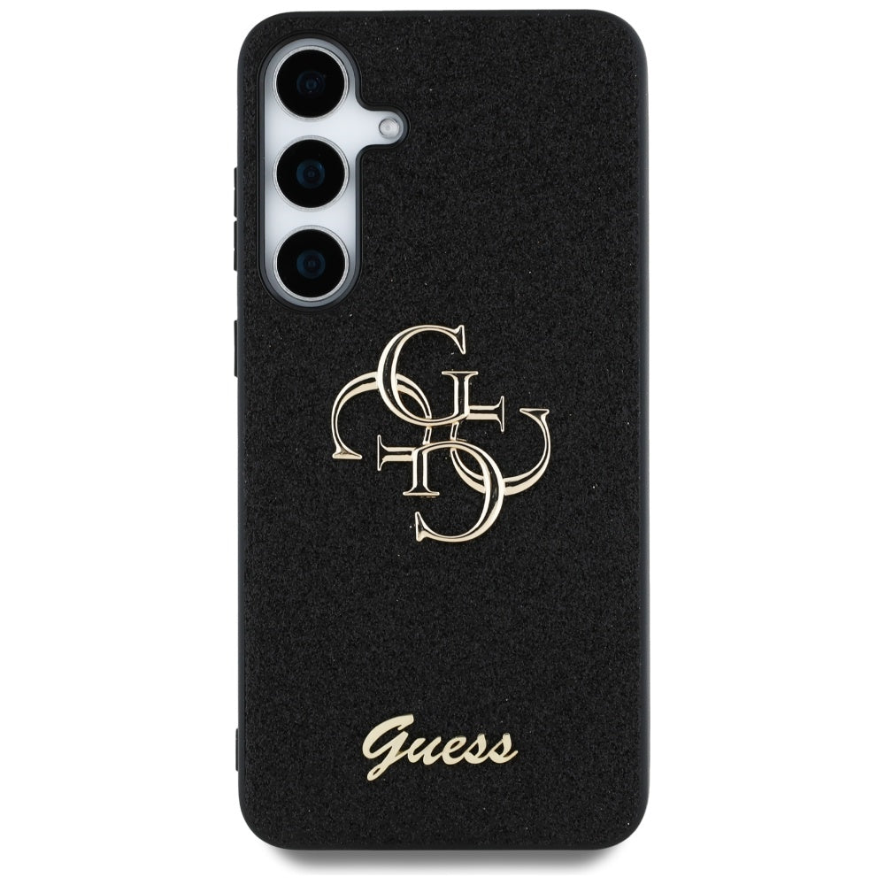 Futrola za Samsung Galaxy S25 S931, Guess, Glitter Big 4G Script, Crna
