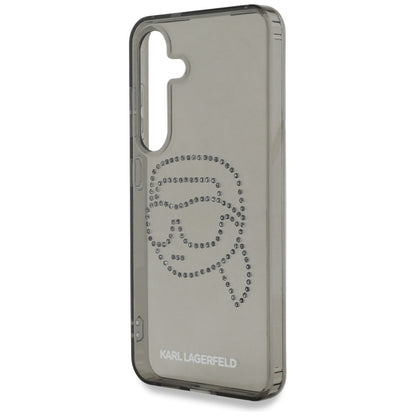 Futrola za Samsung Galaxy S25 S931, Karl Lagerfeld, IML Rhinestones Karl's Head, Crna