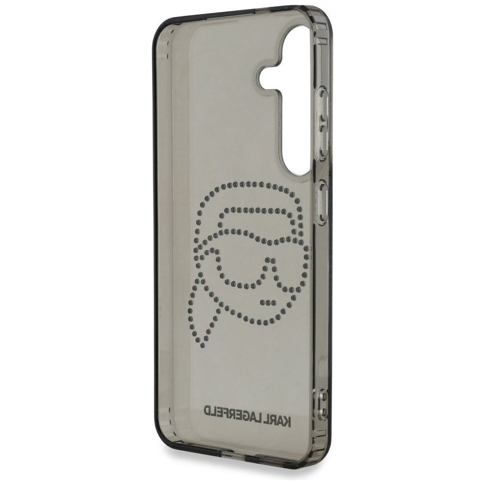 Futrola za Samsung Galaxy S25 S931, Karl Lagerfeld, IML Rhinestones Karl's Head, Crna