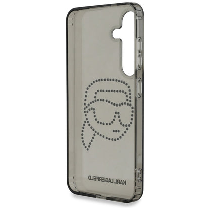 Futrola za Samsung Galaxy S25 S931, Karl Lagerfeld, IML Rhinestones Karl's Head, Crna