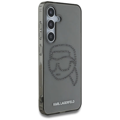Futrola za Samsung Galaxy S25 S931, Karl Lagerfeld, IML Rhinestones Karl's Head, Crna