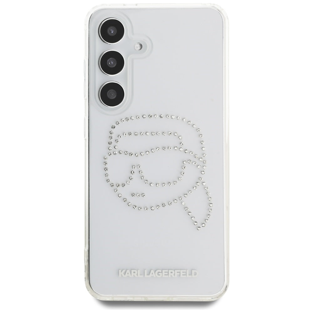 Futrola za Samsung Galaxy S25 S931, Karl Lagerfeld, IML Rhinestones Karl's Head, Providna