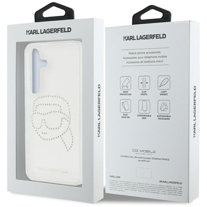Futrola za Samsung Galaxy S25 S931, Karl Lagerfeld, IML Rhinestones Karl's Head, Providna
