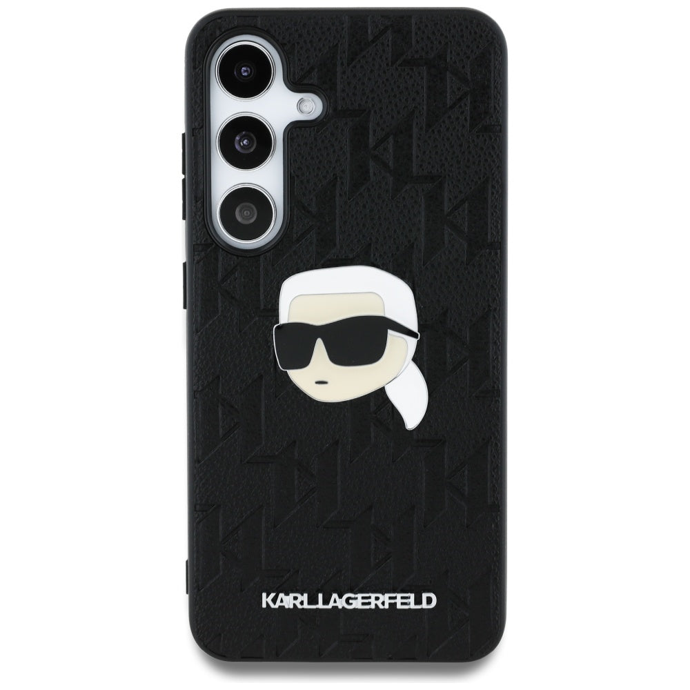 Futrola za Samsung Galaxy S25 S931, Karl Lagerfeld, Monogram Karl's Head, Crna