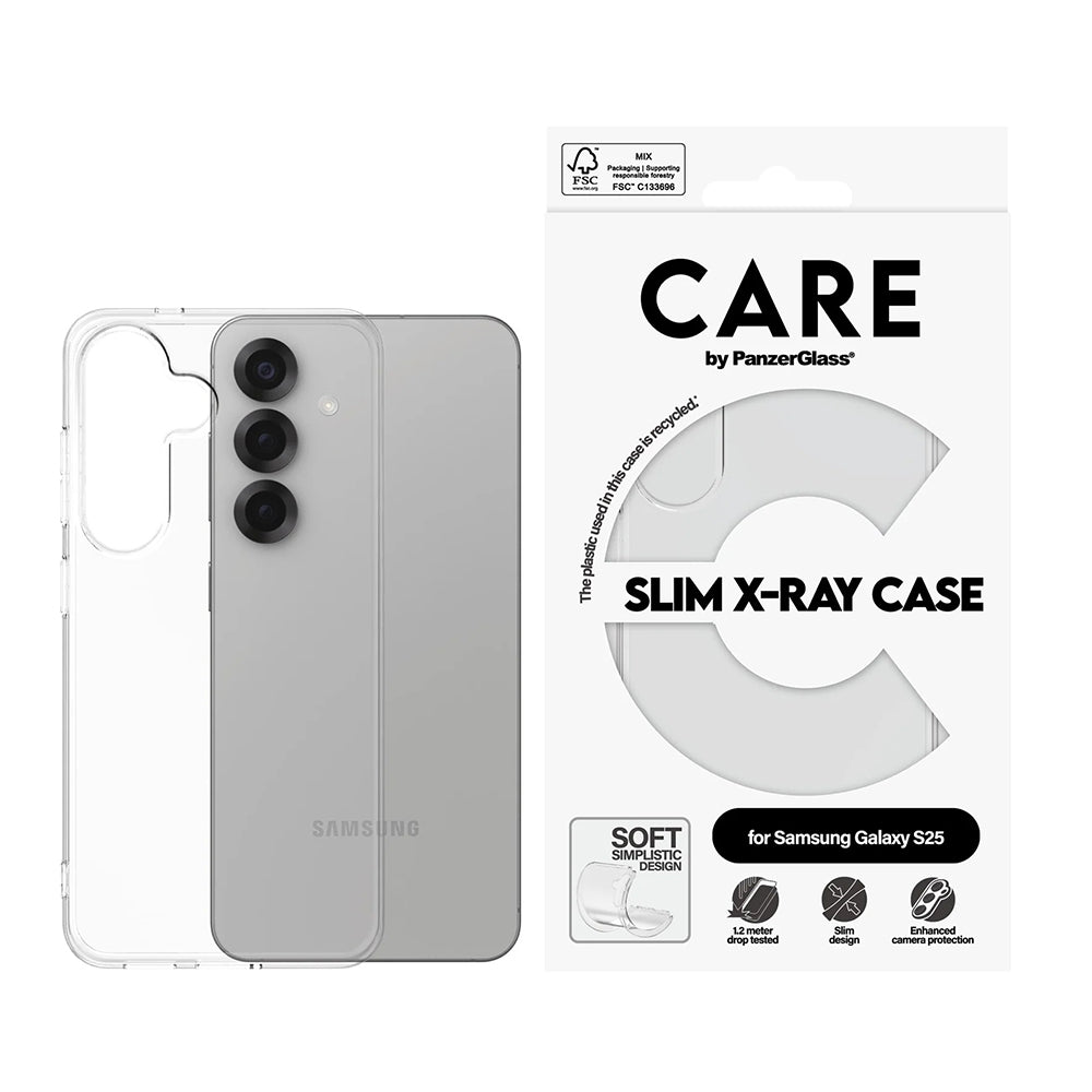 Futrola za Samsung Galaxy S25 S931, PanzerGlass, Care Fashionable, Transparentna
