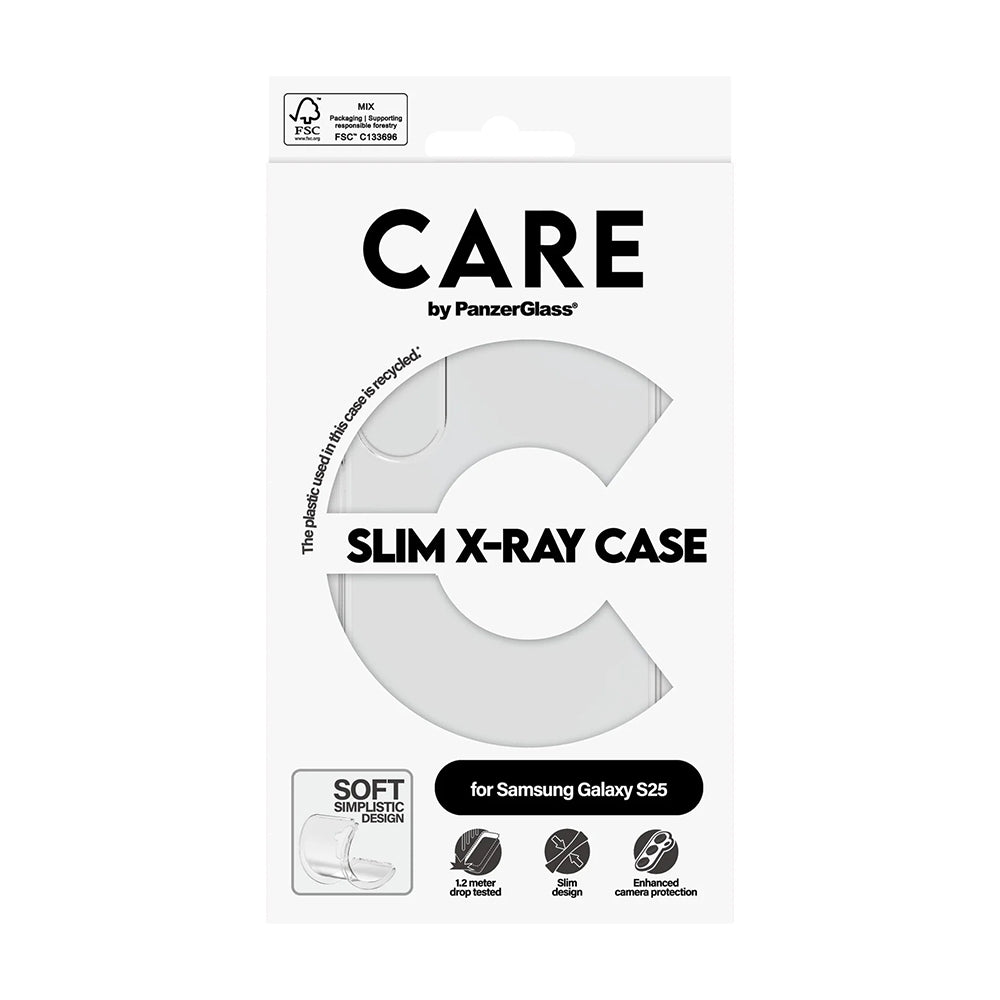 Futrola za Samsung Galaxy S25 S931, PanzerGlass, Care Fashionable, Transparentna